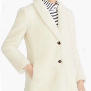 J Crew Shawl Collared Teddy Coat